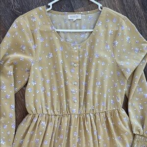 Roolee Yellow Floral Maxi Dress